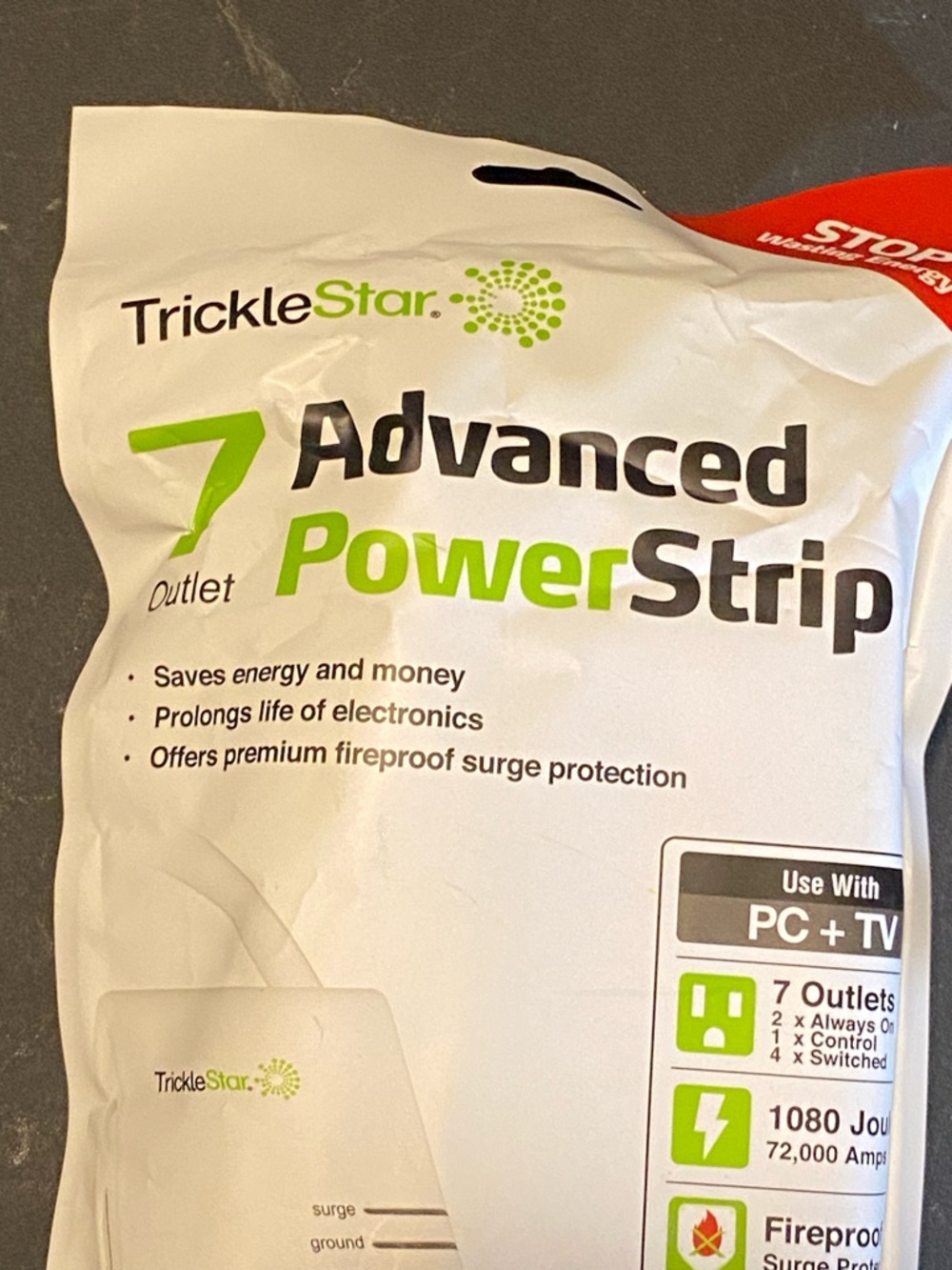 TrickleStar Advanced PowerStrip 7-Outlet